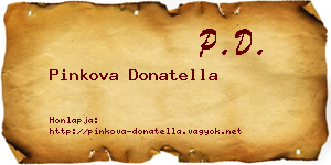 Pinkova Donatella névjegykártya